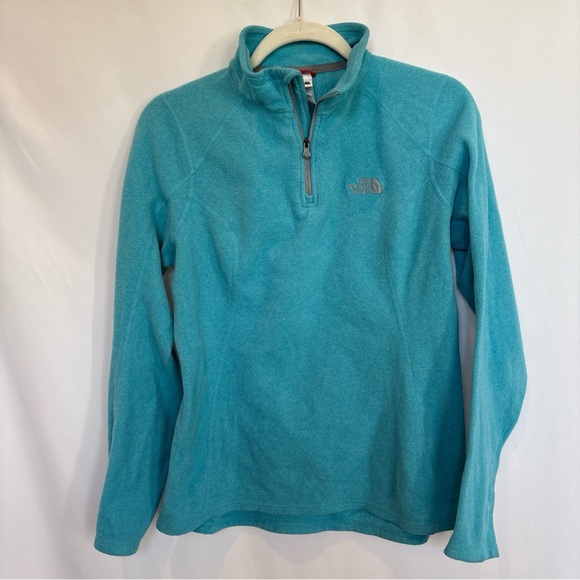 The North Face‎ 1/4 Zip Fleece Pullover Size S Blue - Picture 1 of 3